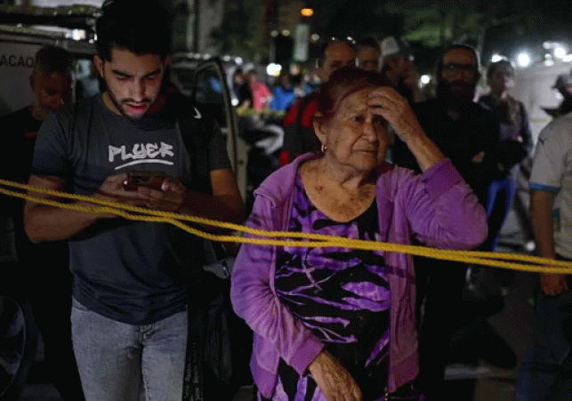 Massive devastation caused by a severe earthquake in Venezuela