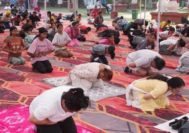 A grand event was held at Kalagram on International Yoga Day